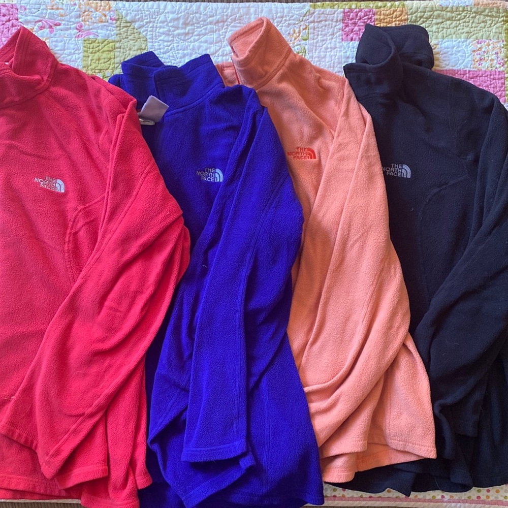 Lot The North Face 1/4 zips